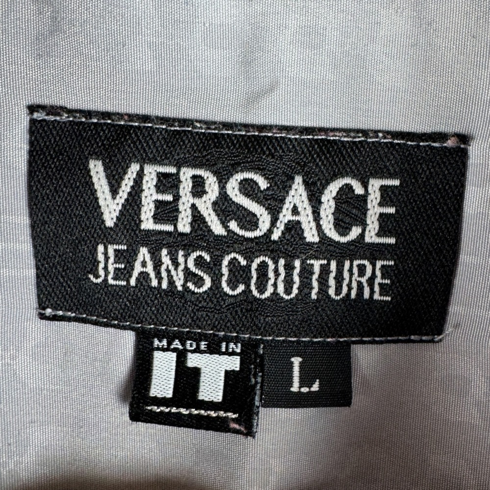 Versace Jeans Couture Shirt Mens Size Large Embroidered Medusa Luxe‎ Vintage Y2K - Picture 3 of 9